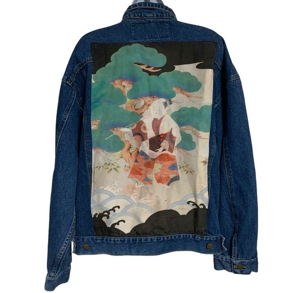 BD Custom Classics Jean Jacket With Custom Pockets And Back Womens Size M - Picture 1 of 8